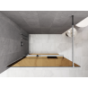 Mexen Kioto+ duschvägg med hylla Walk-in 70 x 200 cm, brons 8 mm, krom - 800-070-121-01-32