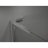 Mexen Kioto L ścianka prysznicowa Walk-in 70 x 200 cm, brąz, chrom - 800-070-103-01-32
