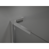 Mexen Kioto L suihkuseinä Walk-in 70 x 200 cm, ruskea, kromi - 800-070-103-01-32