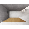 Mexen Kioto L ścianka prysznicowa Walk-in 100 x 200 cm, brąz, chrom - 800-100-103-01-32