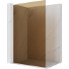 Mexen Kioto L ścianka prysznicowa Walk-in 80 x 200 cm, brąz, biała - 800-080-103-20-32