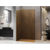 Mexen Kioto L ścianka prysznicowa Walk-in 70 x 200 cm, brąz, złota szczotkowana - 800-070-103-55-32
