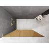 Mexen Kioto L ścianka prysznicowa Walk-in 90 x 200 cm, brąz, złota szczotkowana - 800-090-103-55-32