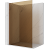 Mexen Kioto L duschvägg Walk-in 70 x 200 cm, brons, roséguld - 800-070-103-60-32