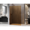 Mexen Kioto L ścianka prysznicowa Walk-in 110 x 200 cm, brąz, różowe złoto - 800-110-103-60-32