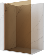 Mexen Kioto L ścianka prysznicowa Walk-in 110 x 200 cm, brąz, różowe złoto - 800-110-103-60-32