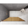 Mexen Kioto L ścianka prysznicowa Walk-in 100 x 200 cm, brąz, miedź szczotkowana - 800-100-103-65-32