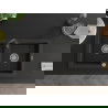 Mexen Mario Granitspüle, 2-beckenig, mit Küchenarmatur Telma, schwarz/gold - 6504-75-670200-70