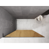 Mexen Kioto L ścianka prysznicowa Walk-in 70 x 200 cm, brąz, gun gray szczotkowany - 800-070-103-66-32