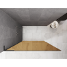 Mexen Kioto L ścianka prysznicowa Walk-in 100 x 200 cm, brąz, gun gray szczotkowany - 800-100-103-66-32