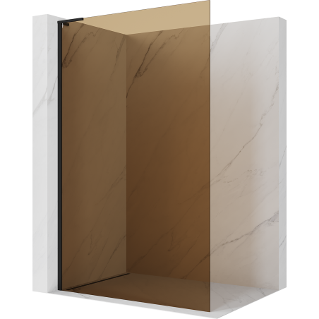 Mexen Kioto L ścianka prysznicowa Walk-in 70 x 200 cm, brąz, czarna - 800-070-103-70-32