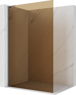 Mexen Kioto L ścianka prysznicowa Walk-in 80 x 200 cm, brąz, gun metal - 800-080-103-95-32