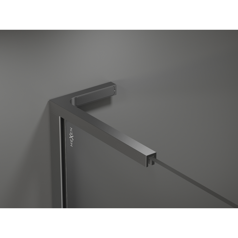 Mexen Kioto L ścianka prysznicowa Walk-in 100 x 200 cm, brąz, gun metal - 800-100-103-95-32