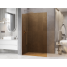 Mexen Kioto L ścianka prysznicowa Walk-in 80 x 200 cm, brąz, nikiel szczotkowany - 800-080-103-97-32