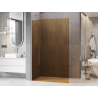 Mexen Kioto L ścianka prysznicowa Walk-in 90 x 200 cm, brąz, nikiel szczotkowany - 800-090-103-97-32