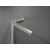 Mexen Kioto L tuš stena Walk-in 120 x 200 cm, rjava, brušen nikelj - 800-120-103-97-32