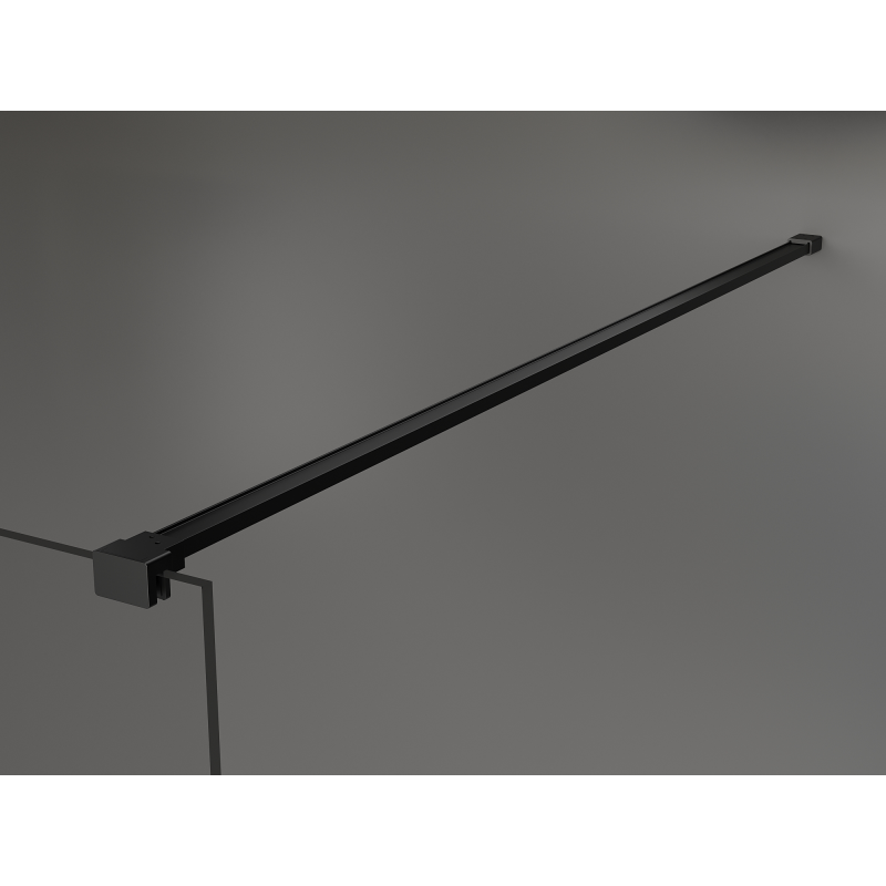Mexen Kioto paroi de douche autoportante 100 x 200 cm, bronze 8 mm, noir - 800-100-002-70-32
