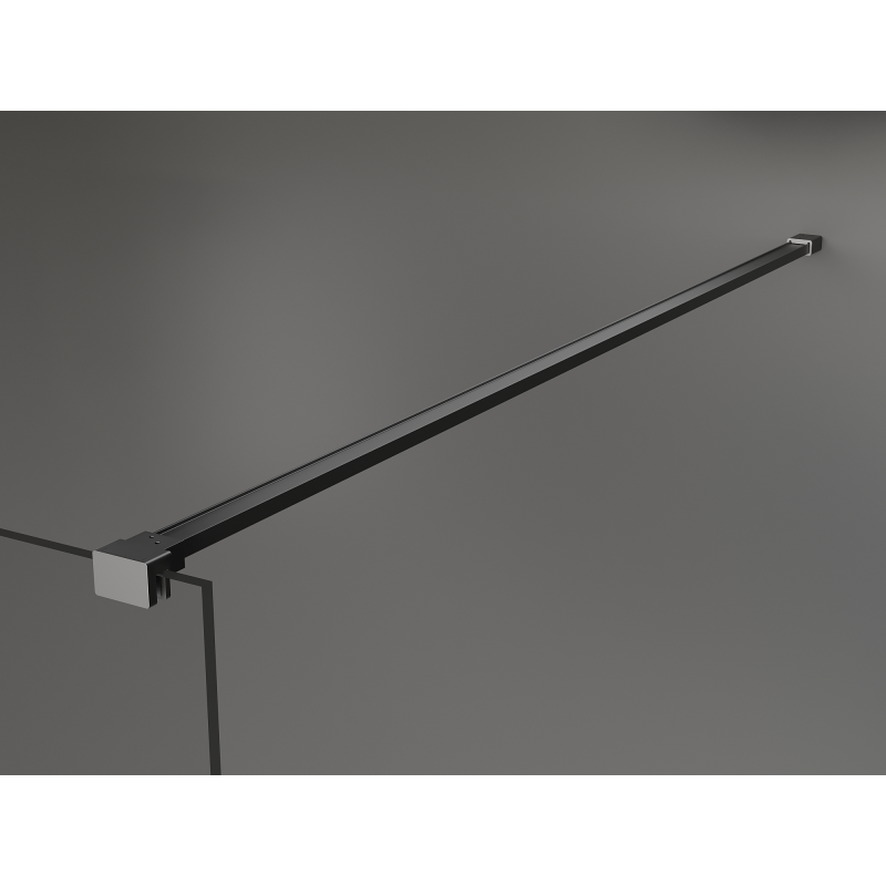 Mexen Kioto ścianka prysznicowa wolnostojąca 100 x 200 cm, brąz 8 mm, gun metal - 800-100-002-95-32