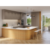 Mexen Ovalo 01 gerillte, flexible Wandpaneele 280 x 36 cm, technisches Furnier, Eiche Classic - S130-280-01-041