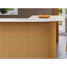 Mexen Ovalo 01 gerillte, flexible Wandpaneele 280 x 36 cm, technisches Furnier, Eiche Classic - S130-280-01-041