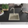 Mexen Milo Granitspüle 1-beckig mit Küchenarmatur Telma, beige - 6505-69-670200-69