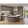 Mexen Ovalo 03 flexible gerillte Wandpaneele 280 x 36 cm, technisches Furnier, Graue Eiche - S130-280-03-043