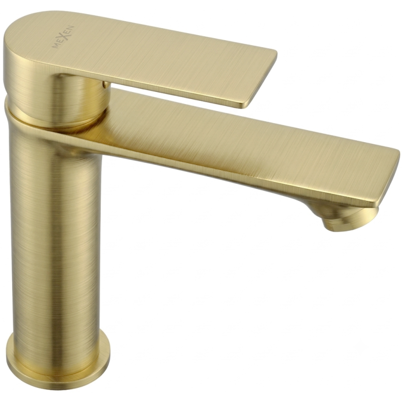 Mexen Royo bateria umywalkowa, złota szczotkowana - 72200-55