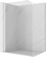 Mexen Kioto-P ścianka prysznicowa Walk-in 80 x 200 cm, transparent 8 mm, biała - 800-080-101-20-00-P