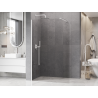 Mexen Kioto-P Duschvägg Walk-in 90 x 200 cm, transparent 8 mm, vit - 800-090-101-20-00-P