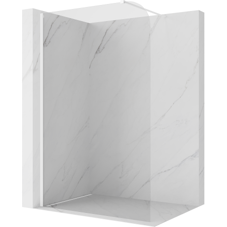 Mexen Kioto-P Duschvägg Walk-in 110 x 200 cm, transparent 8 mm, vit - 800-110-101-20-00-P