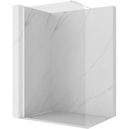 Mexen Kioto-P ścianka prysznicowa Walk-in 120 x 200 cm, transparent 8 mm, biała - 800-120-101-20-00-P
