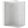 Mexen Kioto-P duschvägg Walk-in 90 x 200 cm, transparent 8 mm, guld - 800-090-101-50-00-P