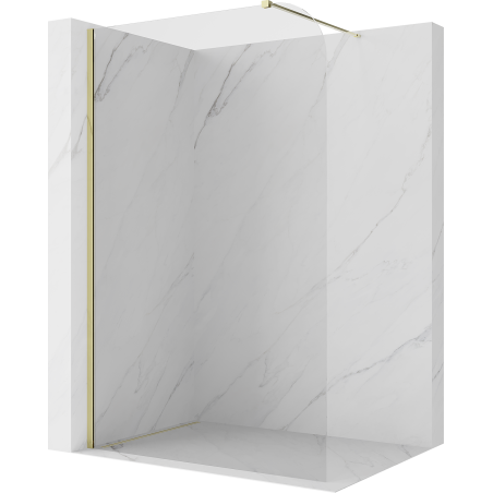 Mexen Kioto-P ścianka prysznicowa Walk-in 100 x 200 cm, transparent 8 mm, złota - 800-100-101-50-00-P