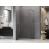 Mexen Kioto-P dušisein Walk-in 70 x 200 cm, läbipaistev 8 mm, kuldne harjatud - 800-070-101-55-00-P