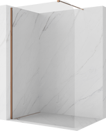 Mexen Kioto-P ścianka prysznicowa Walk-in 80 x 200 cm, transparent 8 mm, różowe złoto - 800-080-101-60-00-P