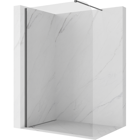 Mexen Kioto-P tuš stena Walk-in 70 x 200 cm, prosojna 8 mm, ščetkano temno siva - 800-070-101-66-00-P