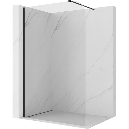 Mexen Kioto-P tuš stena Walk-in 110 x 200 cm, prozorna 8 mm, črna - 800-110-101-70-00-P