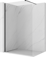 Mexen Kioto-P ścianka prysznicowa Walk-in 120 x 200 cm, transparent 8 mm, czarna - 800-120-101-70-00-P