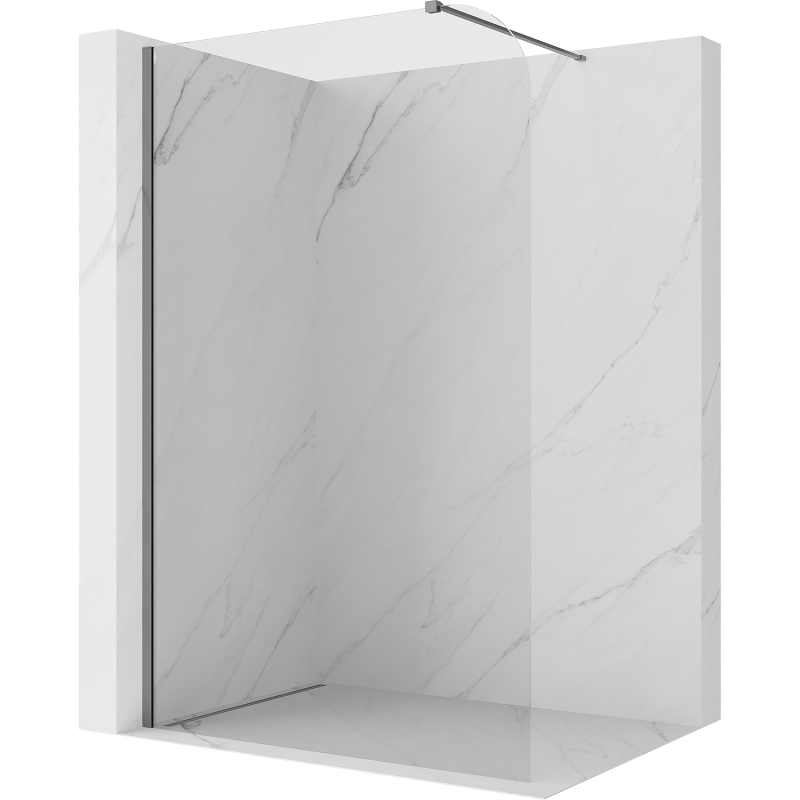 Mexen Kioto-P ścianka prysznicowa Walk-in 110 x 200 cm, transparent 8 mm, gun metal - 800-110-101-95-00-P
