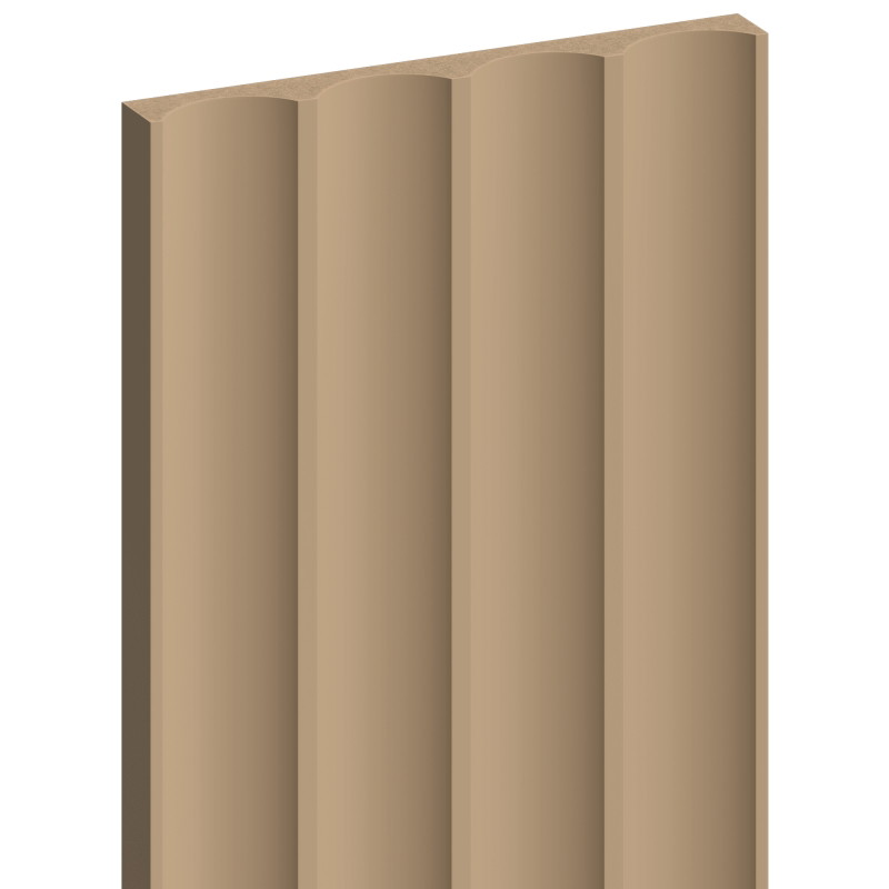 Mexen Strito 01 Strio 01 Muster der gerillten Wandlamellen, Cappuccino - S120-01-304-S