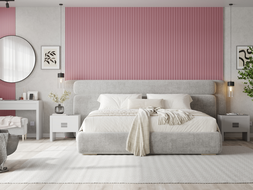 Mexen Strito 01 Strio 01 Probe von geriffelten Wandpaneelen, rosa - S120-01-307-S