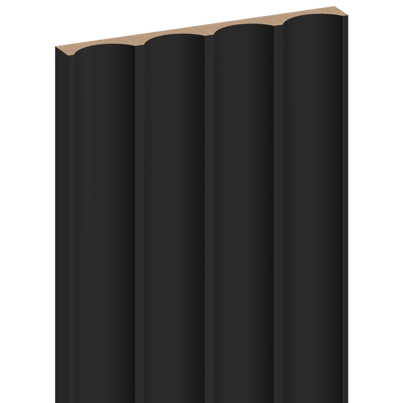 Mexen Strito 01 Strio 01 Muster von gefrästen Wandlamellen, schwarz - S120-01-311-S