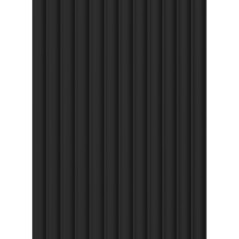 Mexen Strito 01 Strio 01 Muster von gefrästen Wandlamellen, schwarz - S120-01-311-S