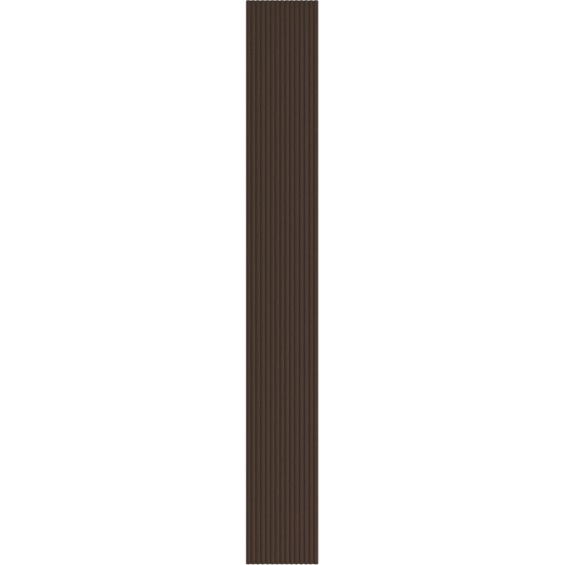 Mexen Ovalo 03 elastische, geriffelte Wandpaneele 280 x 36 cm, technisches Furnier, Mocca Eiche - S130-280-03-045