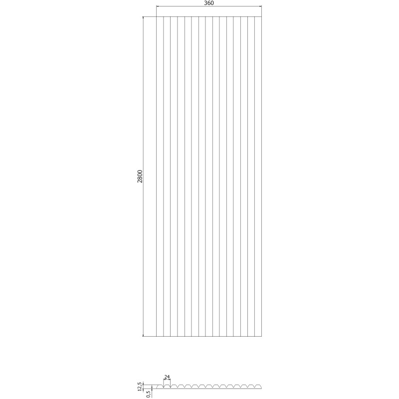 Mexen Ovalo 02 Probe flexibler, gerillter Wandlamellen, technisches Furnier, Weiß Eiche - S130-02-040-S