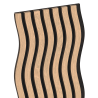Mexen Lam-SF 01 Muster von akustischen Wandlamellen, Filz 9 mm, technisches Furnier, Gebleichte Eiche - S106-01-040-S