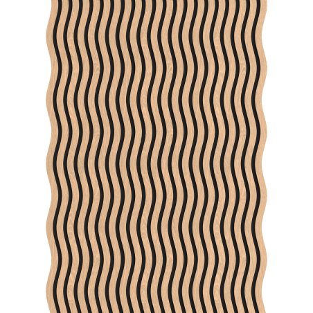 Mexen Lam-SF 01 Muster von akustischen Wandlamellen, Filz 9 mm, technisches Furnier, Gebleichte Eiche - S106-01-040-S