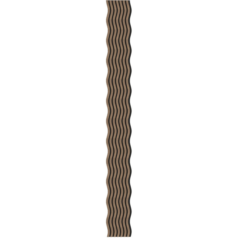 Mexen Lam-SF 01 Muster von akustischen Wandpaneelen, 9 mm Filz, technisches Furnier, Dunkle Walnuss - S106-01-045-S