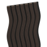Mexen Lam-SF 01 Muster akustischer Wandlamellen, Filz 9 mm, technisches Furnier, Schwarze Eiche - S106-01-046-S