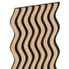 Mexen Lam-SF 02 Probe von akustischen Wandlamellen, Filz 9 mm, technisches Furnier, Gebleichte Eiche - S106-02-040-S